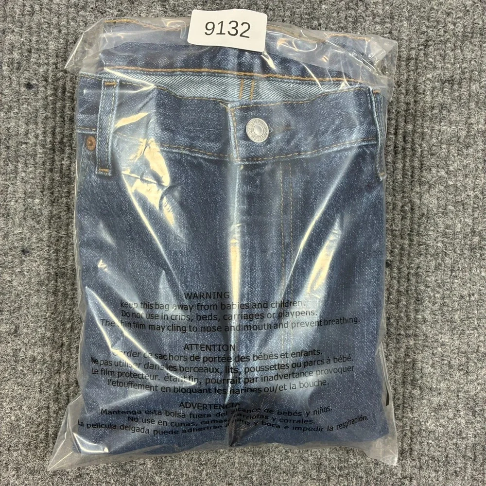 Levi's 505 Mens Bermuda Jean Shorts Size W40 Blue Denim Casual Stretch High Rise